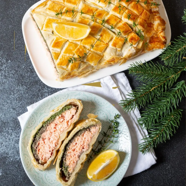 Flaky Salmon Wellington