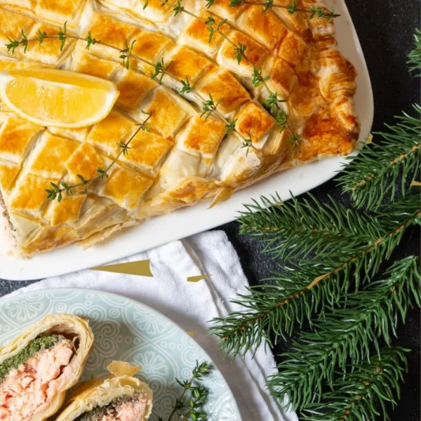 Flaky Salmon Wellington